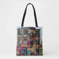 Abandoned Building Abstract AI Art Tote Bag