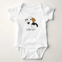 Cute Dog Line Art - PAW-five Baby Bodysuit