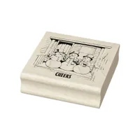 Christmas Cheers Rubber Stamp