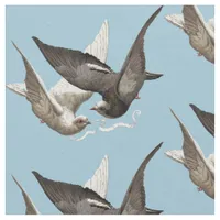 Vintage Doves in Flight Fabric