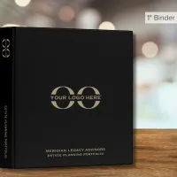 Estate Planning Portfolio Black Gold Logo 3 Ring Binder