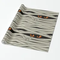 Mummy Eyes Halloween Orange ID685 Wrapping Paper