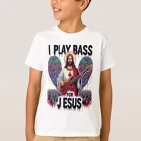 Jesus holding a bass guitar T-Shirt