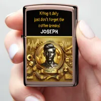 Modern Data Scientist Excels in Analytics Zippo Lighter