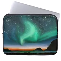 Aurora Borealis - Oil Painting Laptop Sleeve