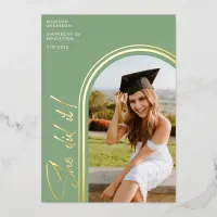 She Did It Arch | Photo Graduation Announcement