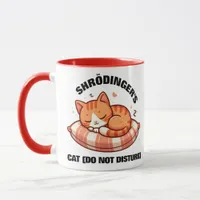 Funny Cute Shrodinger's Cat (Do Not Disturb) Mug