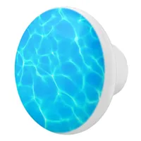 Aqua Water Pattern With Reflection Waves Ceramic Knob