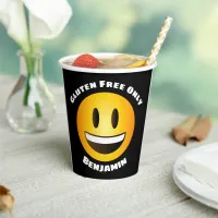 Gluten Free Smiling Emoji Face Paper Cups