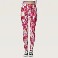 Candy Hearts Valentines Day Leggings