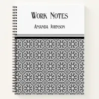 Classic style Black and White Notebook