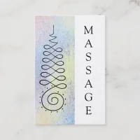 *~* Sacred Geometry Pastel Massage  Nirvana Business Card