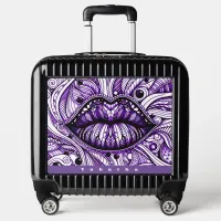 Cool Doodle Art in Purple White and Black with Your Name