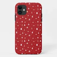 Christmas Trees and Snowflakes iPhone 11 Case