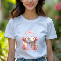 Cute Axolotl Love: Holding Hands Women's T-Shirt