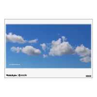 Fluffy White Clouds in the Blue Sky Wall Sticker