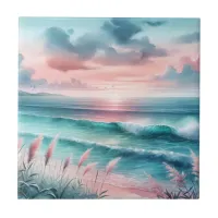 Pink and Blue Ocean Sunset