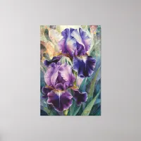 *~* Stunning Iris  Flower Artsy Iris Painting AP84 Canvas Print