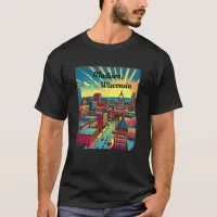 Madison, Wisconsin Skyline at Sunset   T-Shirt