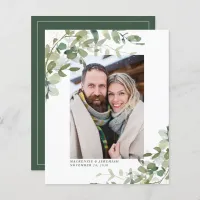 Budget Eucalyptus Wedding Photo Save the Date