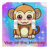 Cute Kawaii Chinese Zodiac Year of the Monkey | Light Switch Cover