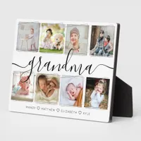 Gift for Grandma | Grandchildren Photo Collage Plaque