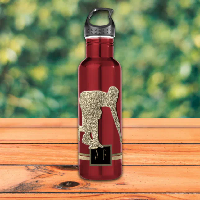 The runner -  Sports Monogrammed Stainless Steel Water Bottle