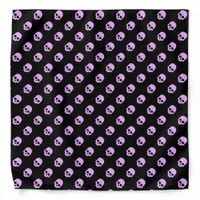 Cute Goth Pink Skulls Bandana