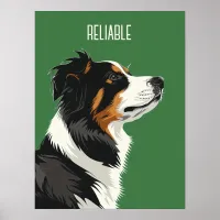 Reliable Australian Shepherd Poster