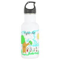Add your Child's Artwork to this Stainless Steel Water Bottle