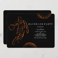 Basketball Player Bachelor / Birthday Party Sports Invitation