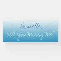 Will you Marry Me,  Ombre Banner