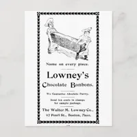 Lowney's Chocolate Bonbons Postcard