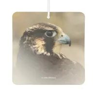Vignetted Profile of a Peregrine Falcon Car Air Freshener