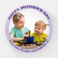 Happy Mother's Day Custom Photo Elegant Pretty Paperweight