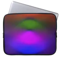 Neon of Blue, Purple, Green & Orange Laptop Sleeve