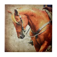 Western Horse Ceramic Tile