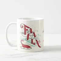 Family Karaoke Fa La La Carols Photo Christmas Coffee Mug