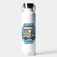 Camp Life | Retro Camper Personalized Water Bottle