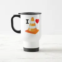 Traffic Cone Funny Travel Mug