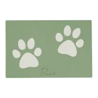Personalized Cute Paw Placemat
