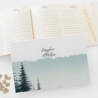 Pine Forest Rustic Wedding Guest Book