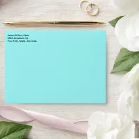 Personalized Add Photo Artwork Blue Envelope