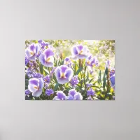 *~* Floral Purple TV2 Stretched Canvas Print