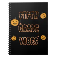 Back To School Halloween Spider Fifth grade vibes Notebook