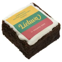 Lithuania Independence Day National Flag Brownie