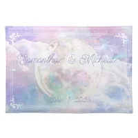 Dreamy Clouds and Stars Wedding  Cloth Placemat