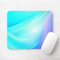 Purple and Blue Abstract Ai Art Silky Satin Rolls Mouse Pad