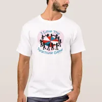 Parachute Game Classic Schoolyard Cartoon T-Shirt