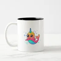 Narwhal Two-Tone Coffee Mug